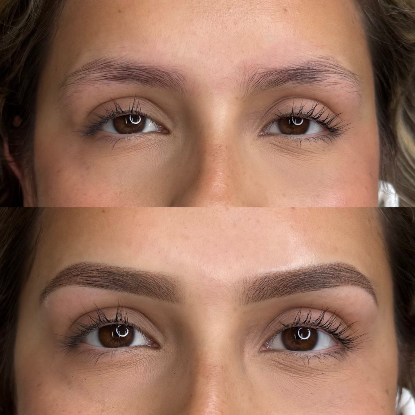 Ombre powder soft makeup look semi permanent 