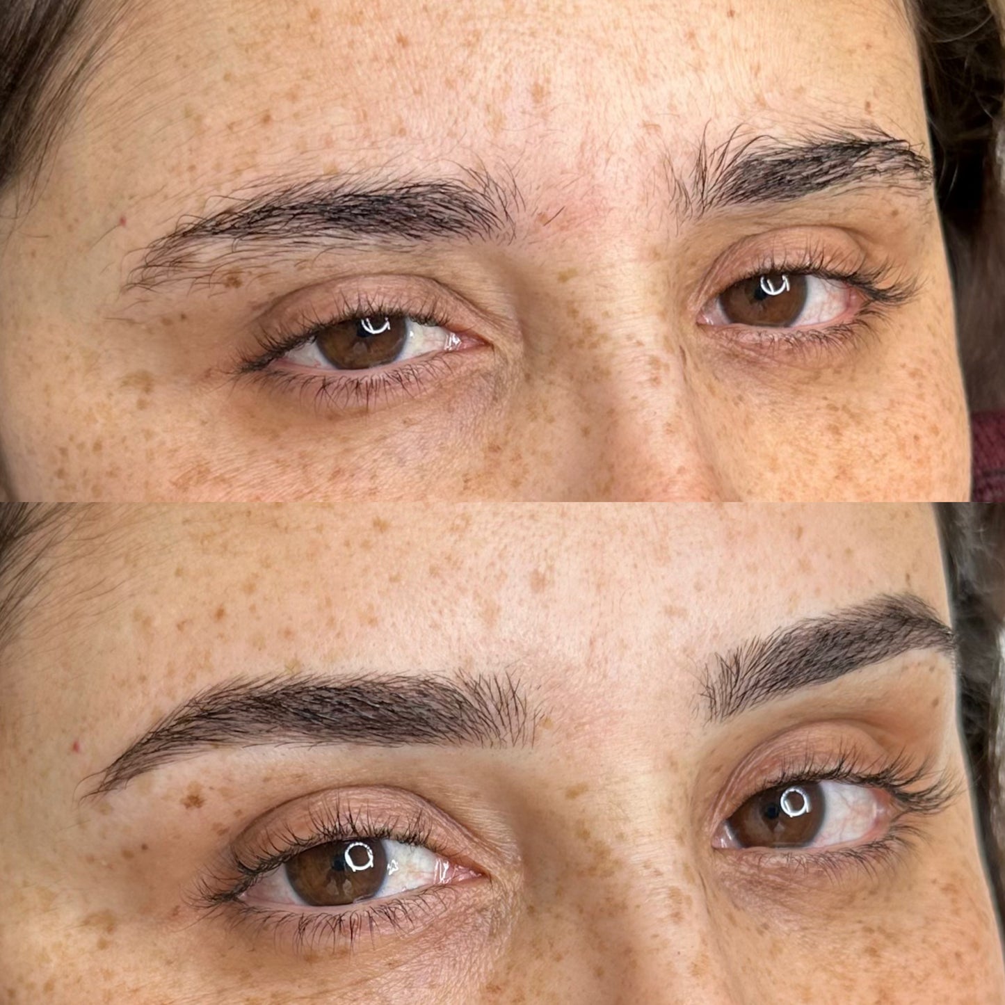 Nanoblading in Troy, michigan before and after